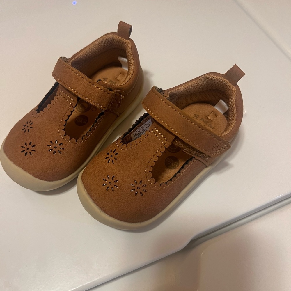Stride Rite Brown Mary Jane Dress Shoes